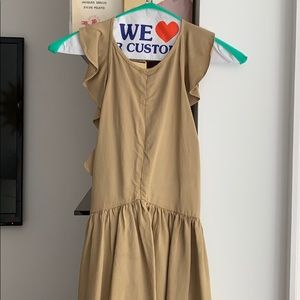 Ulla Johnson khaki open back dress